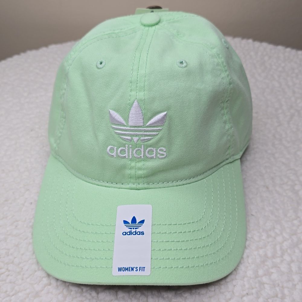 NWT Adidas Relaxed Strap-Back Hat Semi Green Spark OS